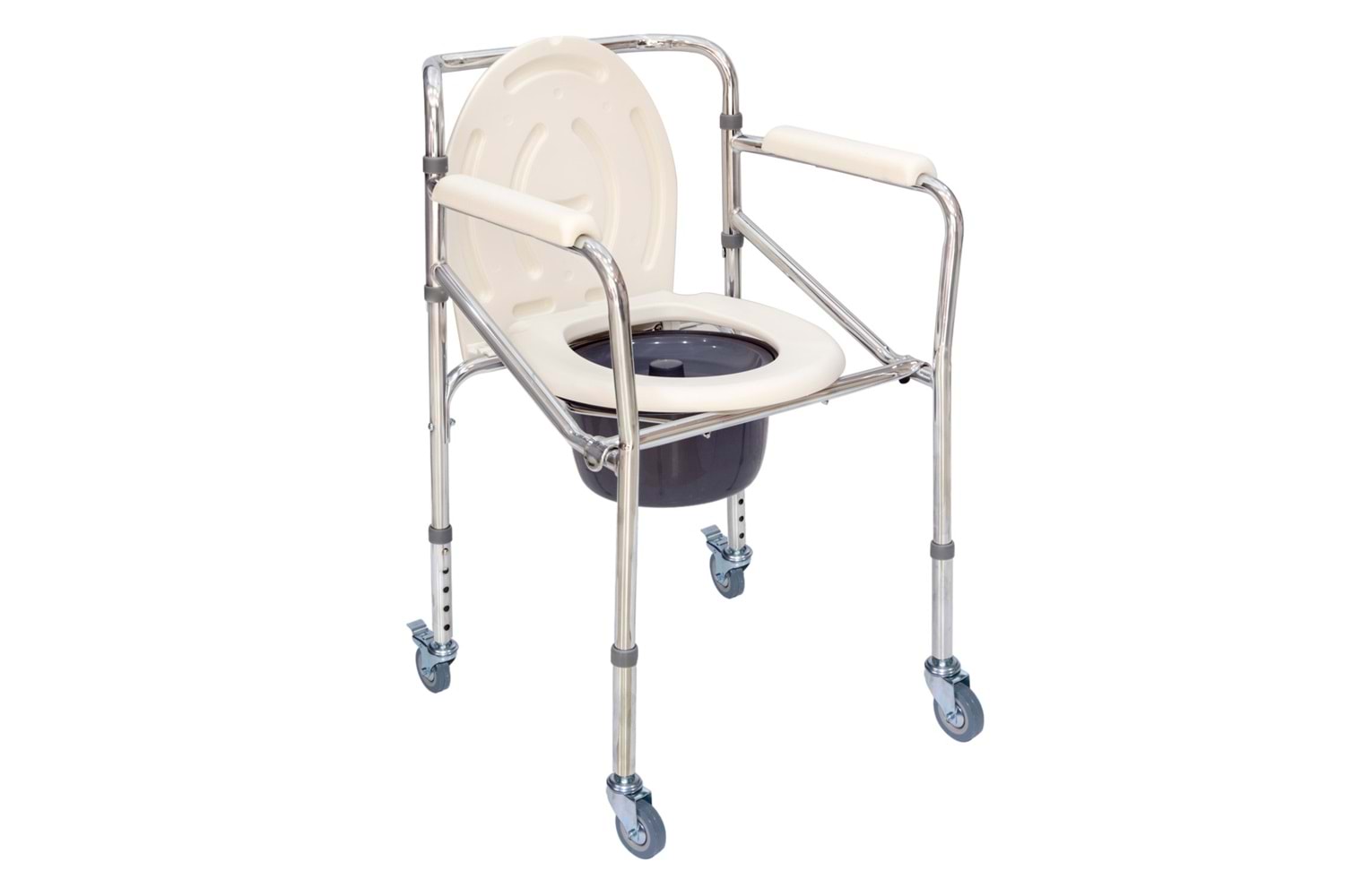 Comfort Plus DM-696 Tuvalet Özellikle Tekerlekli Kovalı Komot Sandalyeler