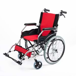 Comfort Plus KY863LAJ-A20 Kırmızı Alüminyum Özellikli Tekerlekli Sandalye