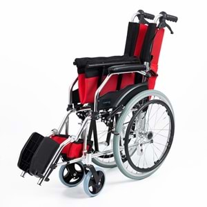 Comfort Plus KY863LAJ-A20 Kırmızı Alüminyum Özellikli Tekerlekli Sandalye