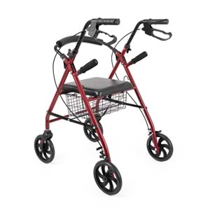 Comfort Plus DM-9144 Rolatör Yürüteç Kırmızı