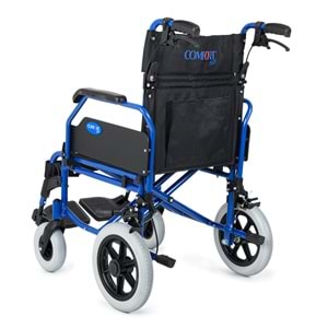 Comfort Plus DM-337 45 cm Lacivert Alüminyum Özellikli Transfer Tekerlekli Sandalye