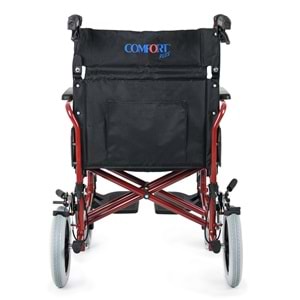 Comfort Plus DM-337 50 cm Bordo Alüminyum Özellikli Transfer Tekerlekli Sandalye