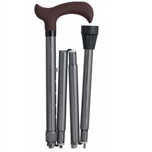 Herdegen 255619 Derby Siyah-Beyaz Katlanabilir Baston