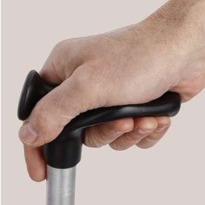 Herdegen 243603 Düz Eloksallı Sağ El Anatomik Baston