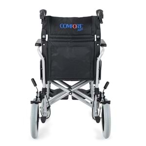 Comfort Plus DM-337 40 cm Gri Alüminyum Özellikli Transfer Tekerlekli Sandalye