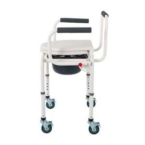 Comfort Plus DM-3520 Tuvalet Özellikle Tekerlekli Kovalı Komot Sandalyesi