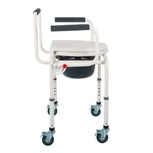 Comfort Plus DM-3520 Tuvalet Özellikle Tekerlekli Kovalı Komot Sandalyesi