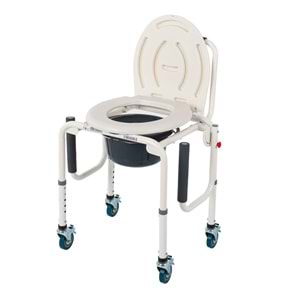 Comfort Plus DM-3520 Tuvalet Özellikle Tekerlekli Kovalı Komot Sandalyesi
