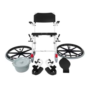 Comfort Plus Easy Shower (AL-B300) Banyo ve Tuvalet Sandalyesi Büyük Teker(24 inç)