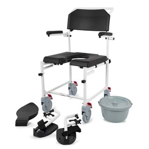 Comfort Plus Easy Shower (AL-B300) Banyo ve Tuvalet Sandalyesi Küçük Teker(5 inç)