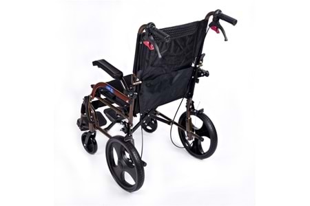 Comfort Plus GK863LABJ-12 Jet Black Transfer Alüminyum Tekerlekli Sandalye
