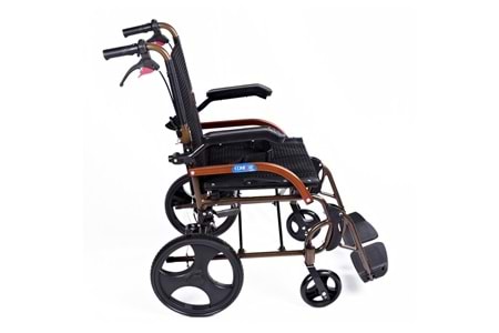 Comfort Plus GK863LABJ-12 Jet Black Transfer Alüminyum Tekerlekli Sandalye