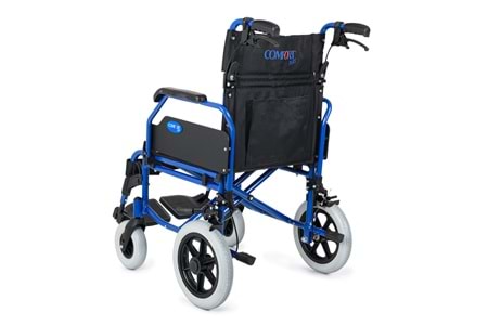 Comfort Plus DM-337 45 cm Lacivert Alüminyum Özellikli Transfer Tekerlekli Sandalye