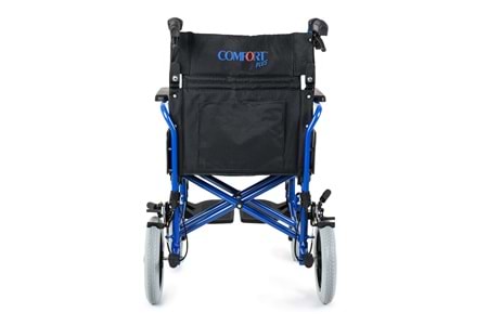 Comfort Plus DM-337 45 cm Lacivert Alüminyum Özellikli Transfer Tekerlekli Sandalye