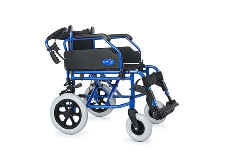 Comfort Plus DM-337 45 cm Lacivert Alüminyum Özellikli Transfer Tekerlekli Sandalye