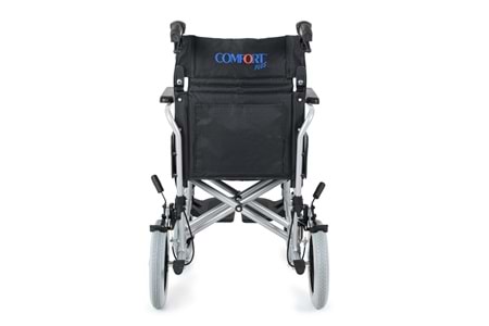 Comfort Plus DM-337 40 cm Gri Alüminyum Özellikli Transfer Tekerlekli Sandalye