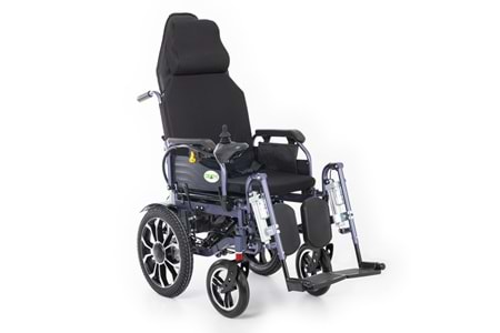 Creative CR-8012 Akülü Tekerlekli Sandalye Özellikli Motorlu Sırt Yatar ve Motorlu Ayak Kalkar (Havalı Minder) Hediyeli