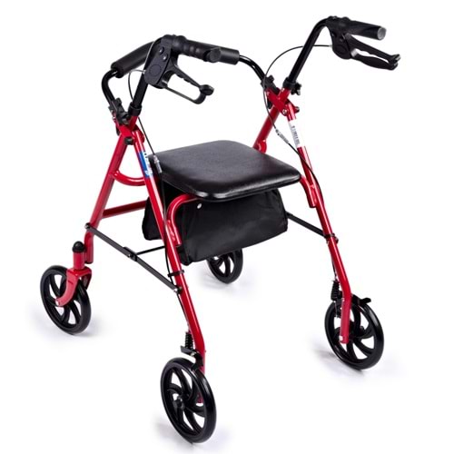Comfort Plus DM-9144 Rolatör Yürüteç Kırmızı