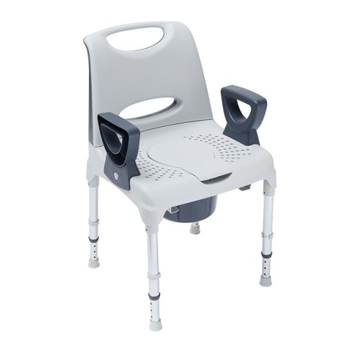 540331 AQ-TİCA Klozetli Duş Sandalyesi Koyu Gri