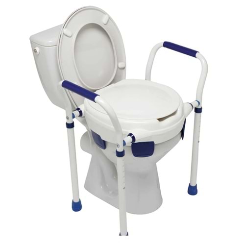 Herdegen 500431 Clipper VII Yükseklik Ayarlı Kapaklı Klozet Yükseltici
