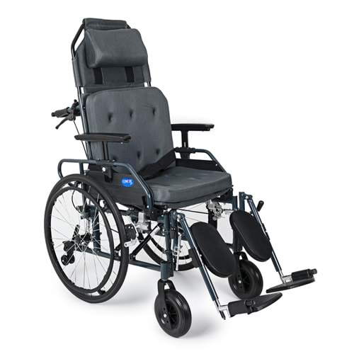 Comfort Plus KY954LGC-46 Lux Alüminyum Özellikli Tekerlekli Sandalye (Baş,Boyun Destekli)Baldır Destekli Ayaklar