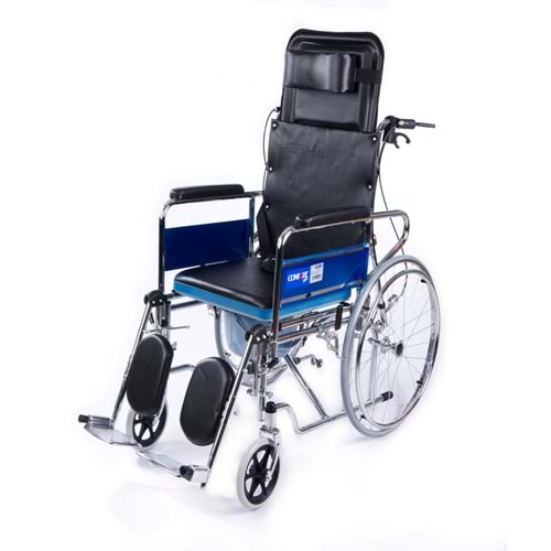 Comfort Plus DY02609GC Sırtı Yatar Ayak Kalkar Tuvalet Özellikli Tekerlekli Sandalye