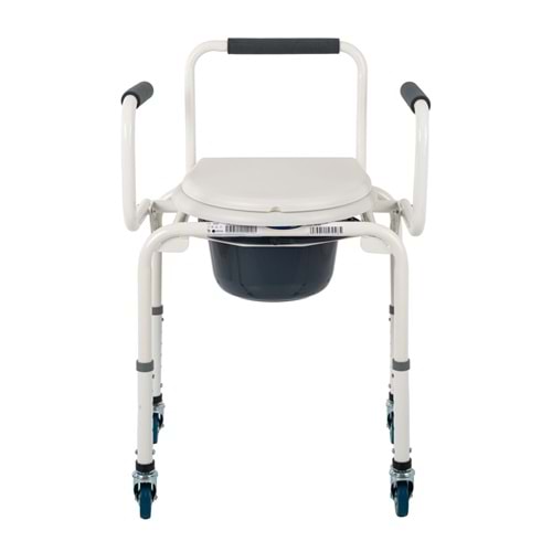 Comfort Plus DM-3520 Tuvalet Özellikle Tekerlekli Kovalı Komot Sandalyesi
