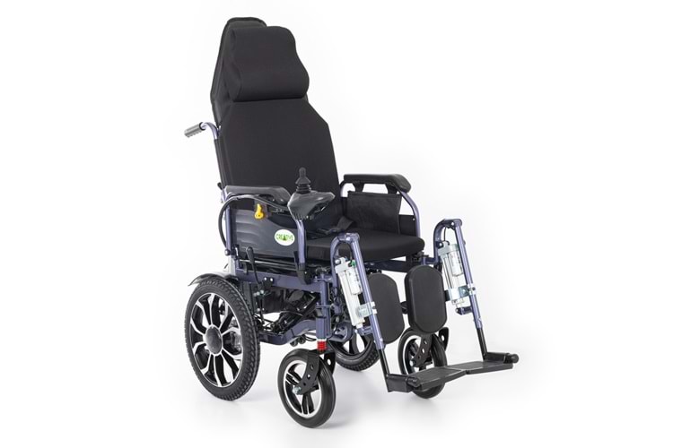 Creative CR-8012 Akülü Tekerlekli Sandalye Özellikli Motorlu Sırt Yatar ve Motorlu Ayak Kalkar (Havalı Minder) Hediyeli