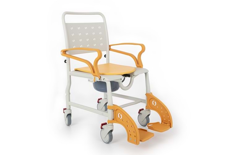 Comfort Plus DM-8088A Küçük 4 Teker Sandalye (PEDLİ) Turuncu