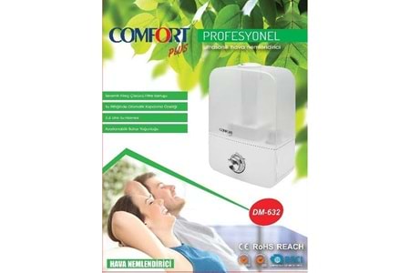 Comfort Plus DM-632 Oda Nemlendirici Ultrasonic Soğuk Buhar Cihazı
