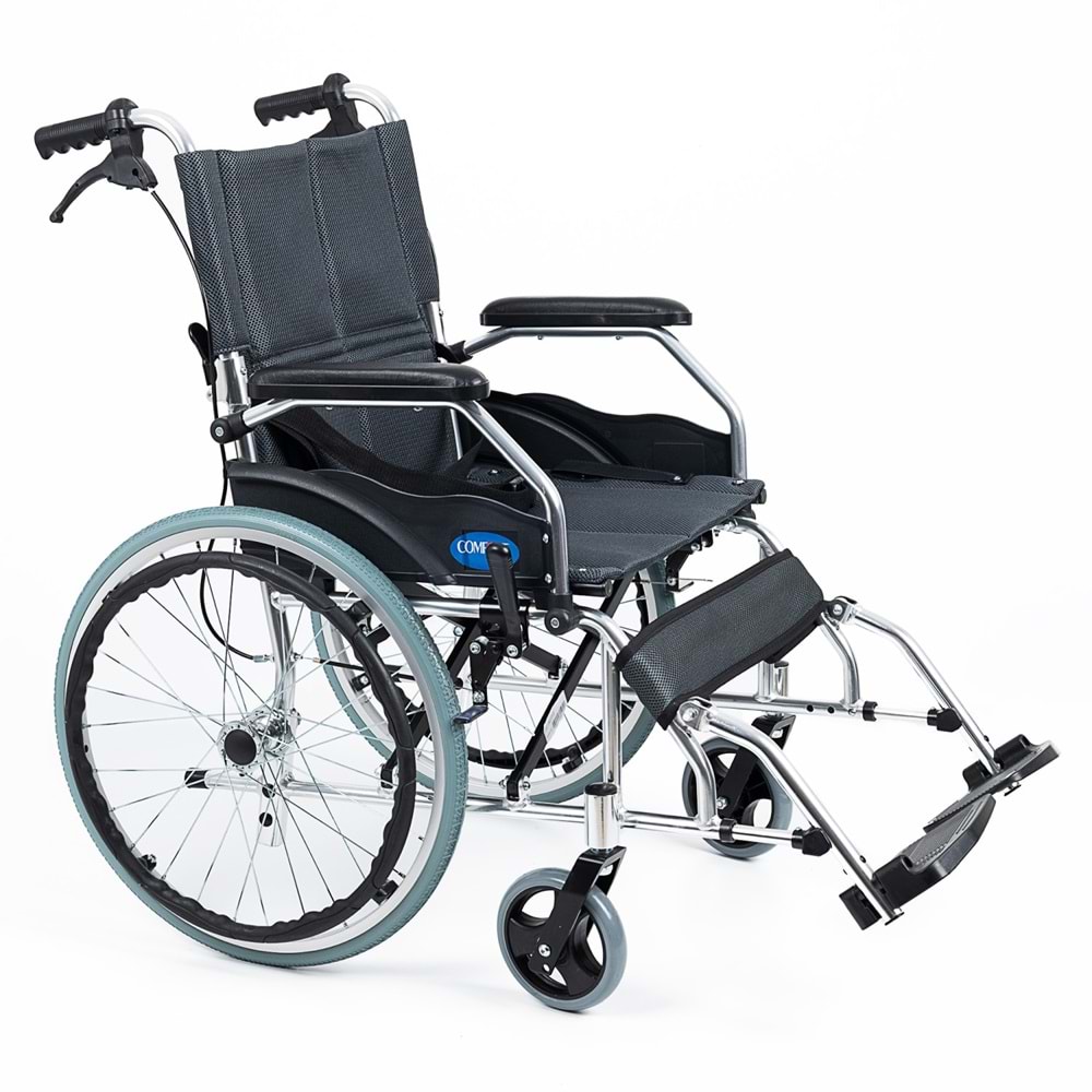 Comfort Plus KY863LAJ-A20 ( Gri ) Füme Alüminyum Özellikli Tekerlekli Sandalye