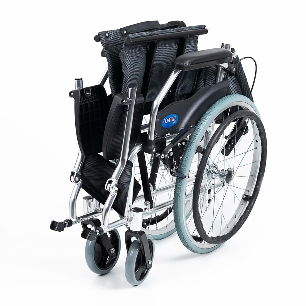 Comfort Plus KY863LAJ-A20 ( Gri ) Füme Alüminyum Özellikli Tekerlekli Sandalye