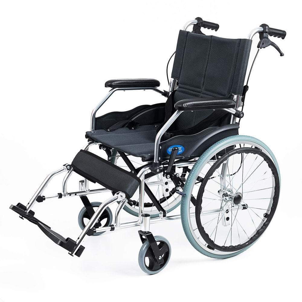 Comfort Plus KY863LAJ-A20 ( Gri ) Füme Alüminyum Özellikli Tekerlekli Sandalye