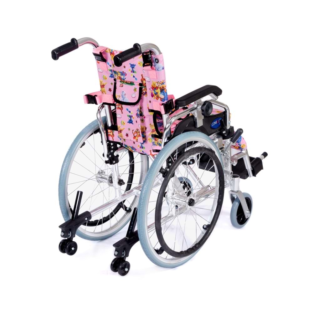 Comfort Plus KY980LQ-30 Alüminyum Pediatrik Özellikli Tekerlekli Sandalye OP1343 (PEMBE)