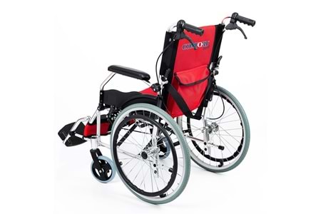 Comfort Plus KY863LAJ-A20 Kırmızı Alüminyum Özellikli Tekerlekli Sandalye