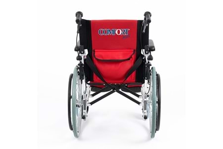Comfort Plus KY863LAJ-A20 Kırmızı Alüminyum Özellikli Tekerlekli Sandalye
