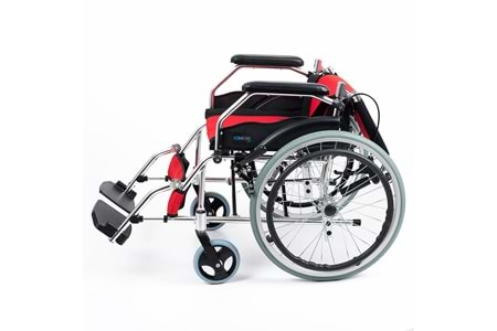 Comfort Plus KY863LAJ-A20 Kırmızı Alüminyum Özellikli Tekerlekli Sandalye