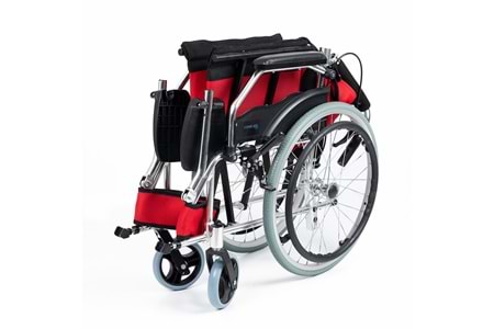 Comfort Plus KY863LAJ-A20 Kırmızı Alüminyum Özellikli Tekerlekli Sandalye