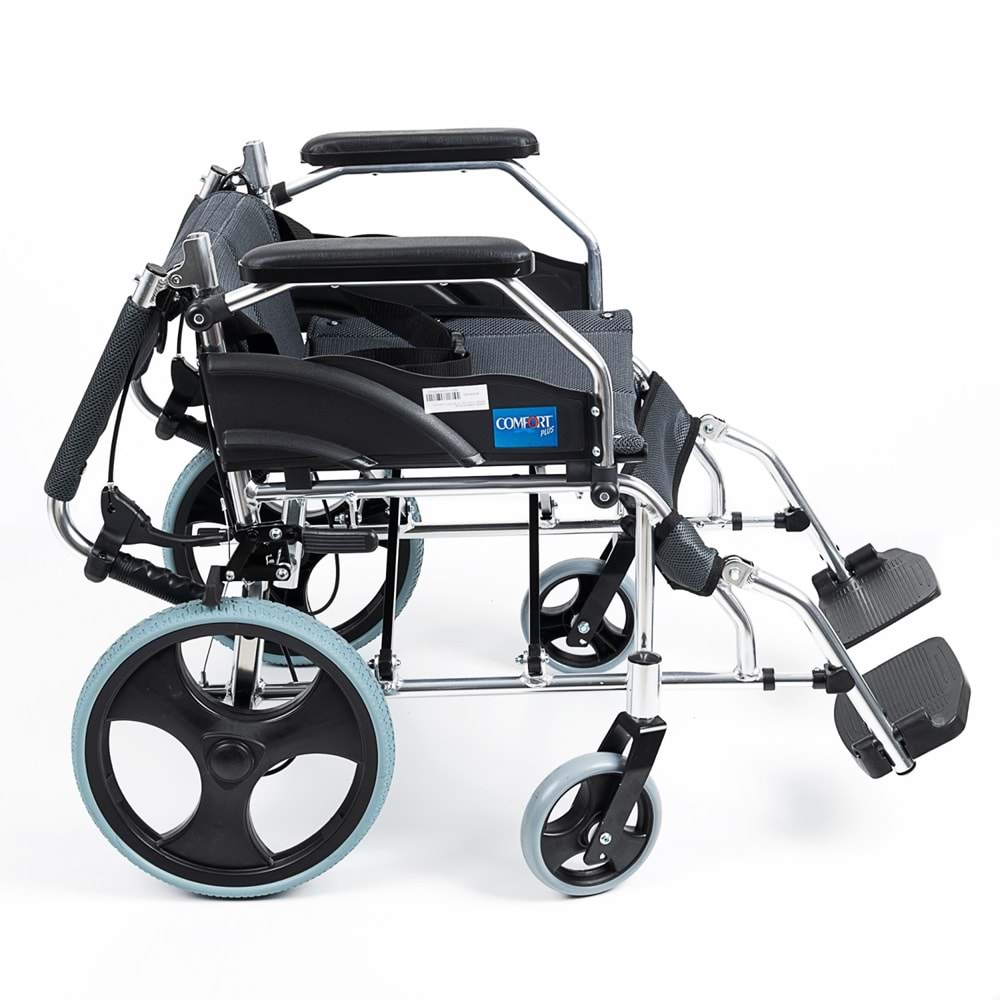 Comfort Plus KY863LABJ-A12 Füme Alüminyum Transfer Özellikli Tekerlekli Sandalye