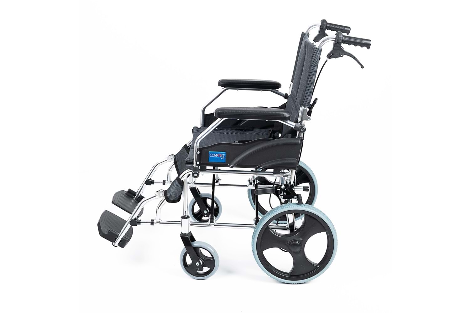 Comfort Plus KY863LABJ-A12 Füme Alüminyum Transfer Özellikli Tekerlekli Sandalye