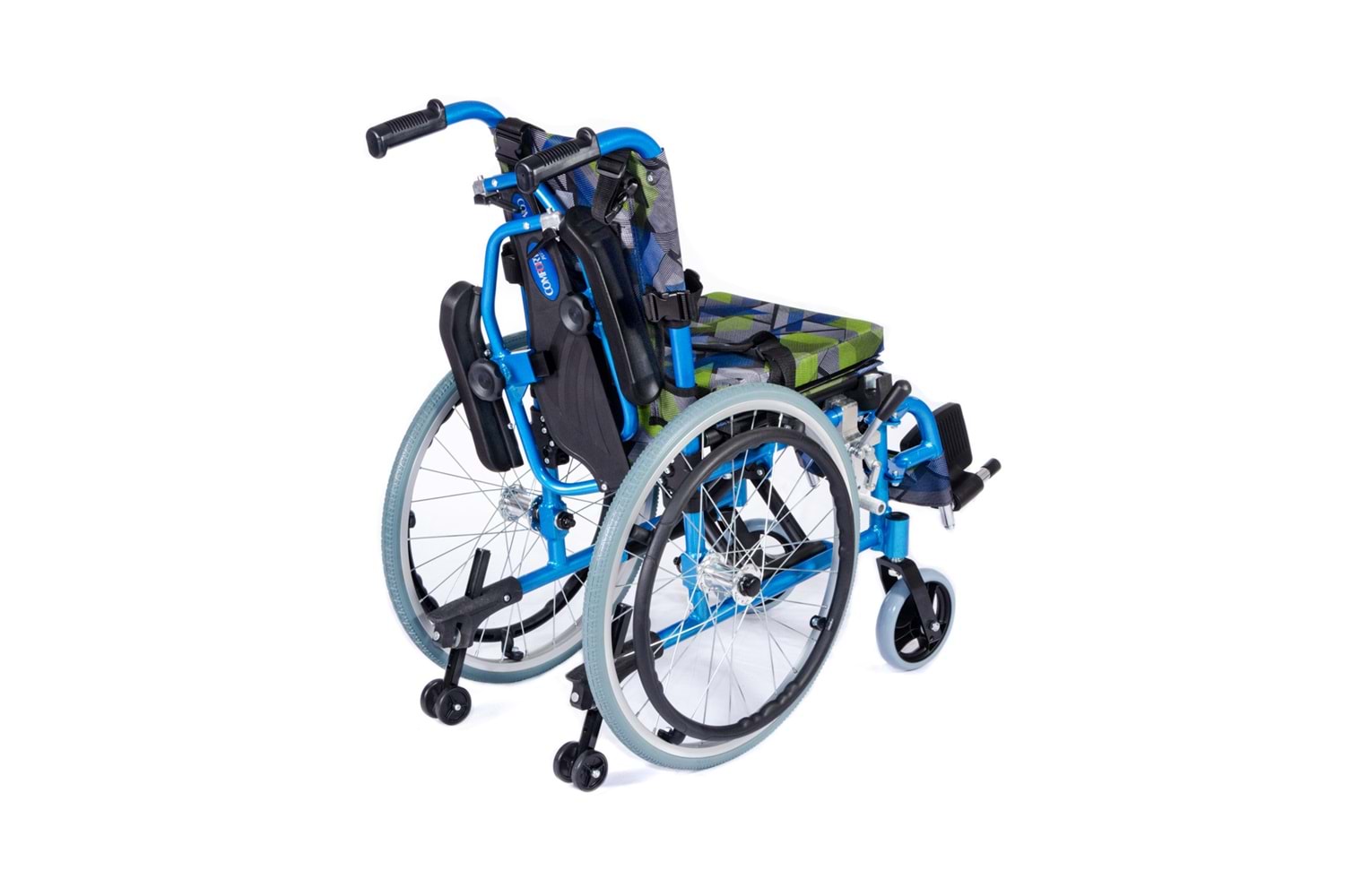Comfort Plus KY980LQ-30 Alüminyum Pediatrik Özellikli Tekerlekli Sandalye OP1343 2023(YEŞİL)