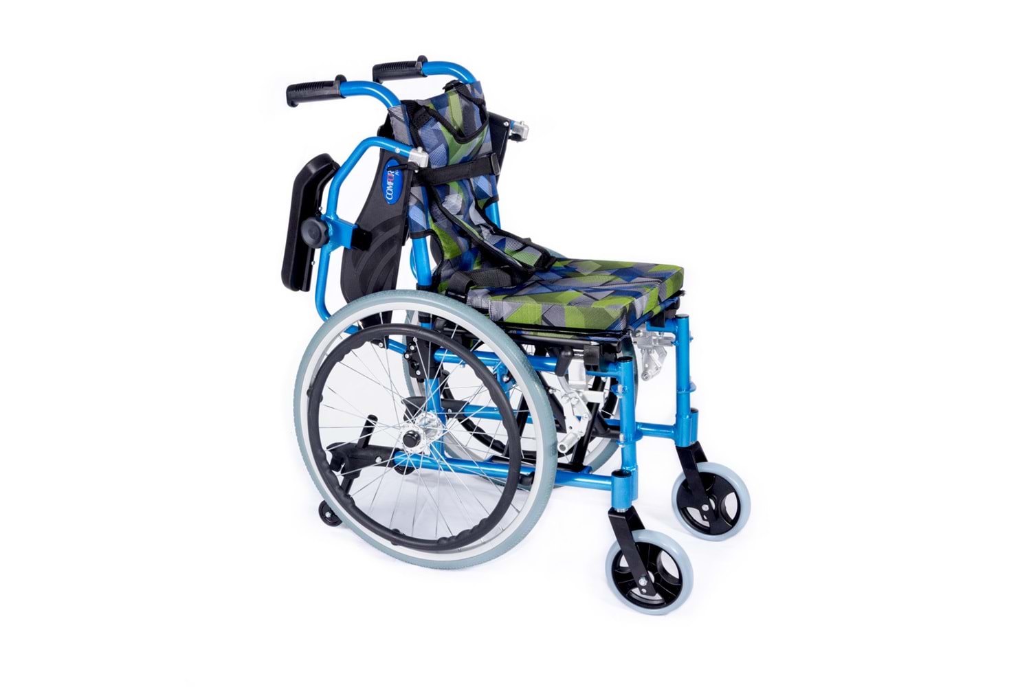 Comfort Plus KY980LQ-30 Alüminyum Pediatrik Özellikli Tekerlekli Sandalye OP1343 2023(YEŞİL)