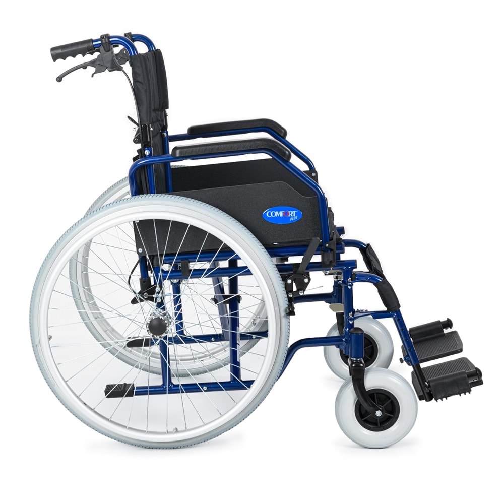 Comfort Plus DM-321 45cm Lacivert Alüminyum Özellikli Tekerlekli Sandalye