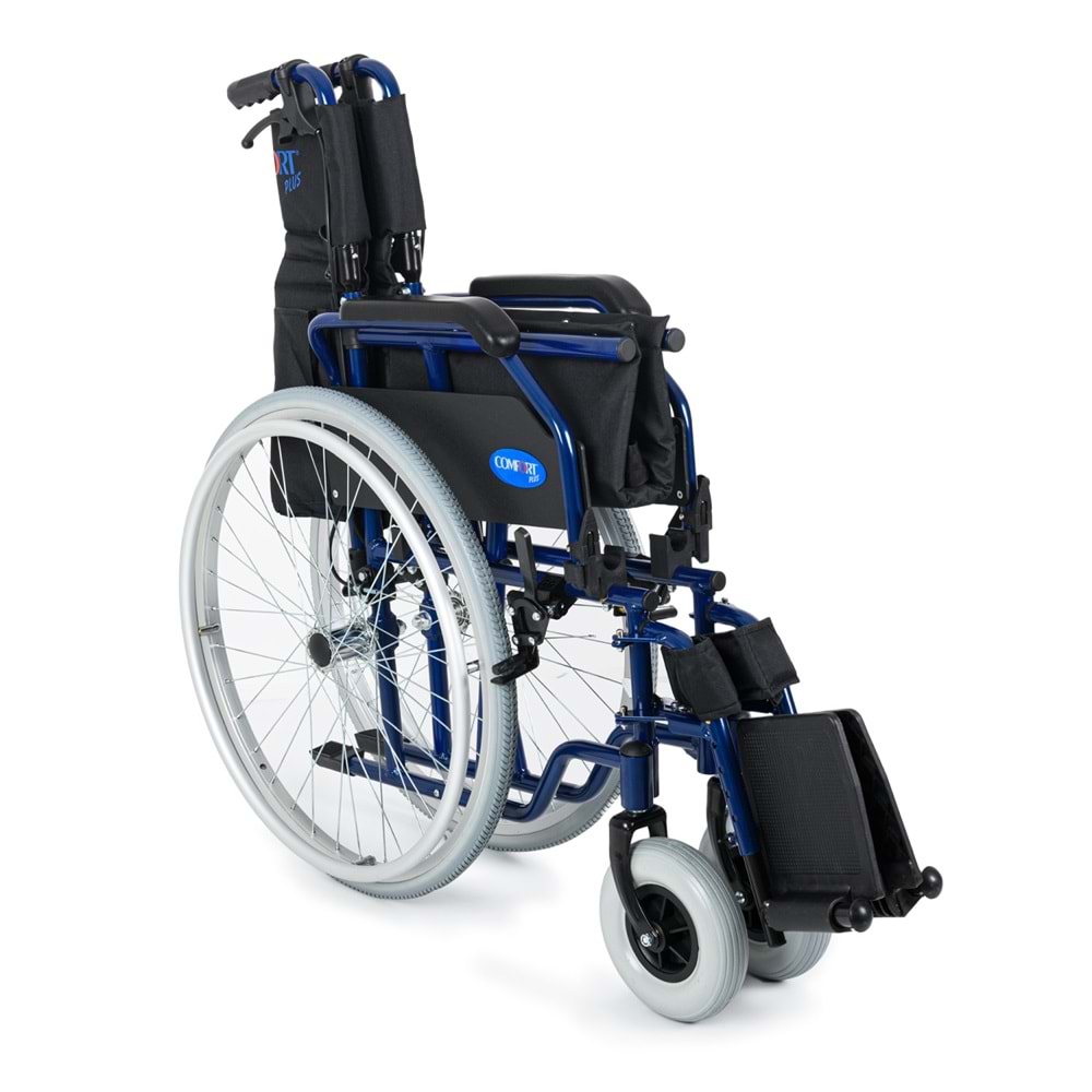 Comfort Plus DM-321 45cm Lacivert Alüminyum Özellikli Tekerlekli Sandalye