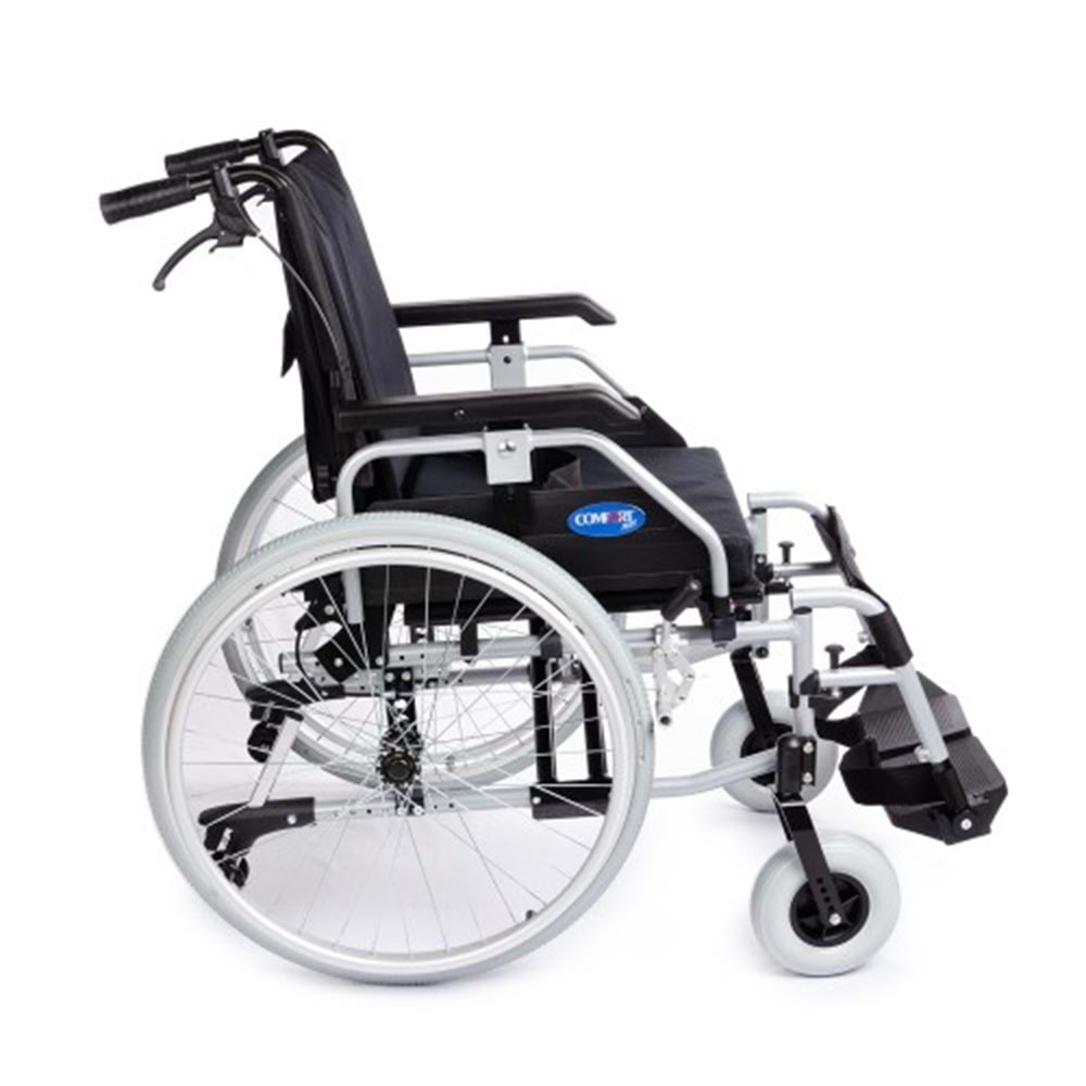 Comfort Plus Dm-Strong New 45 cm Hafif Alüminyum Manuel Tekerlekli Sandalye