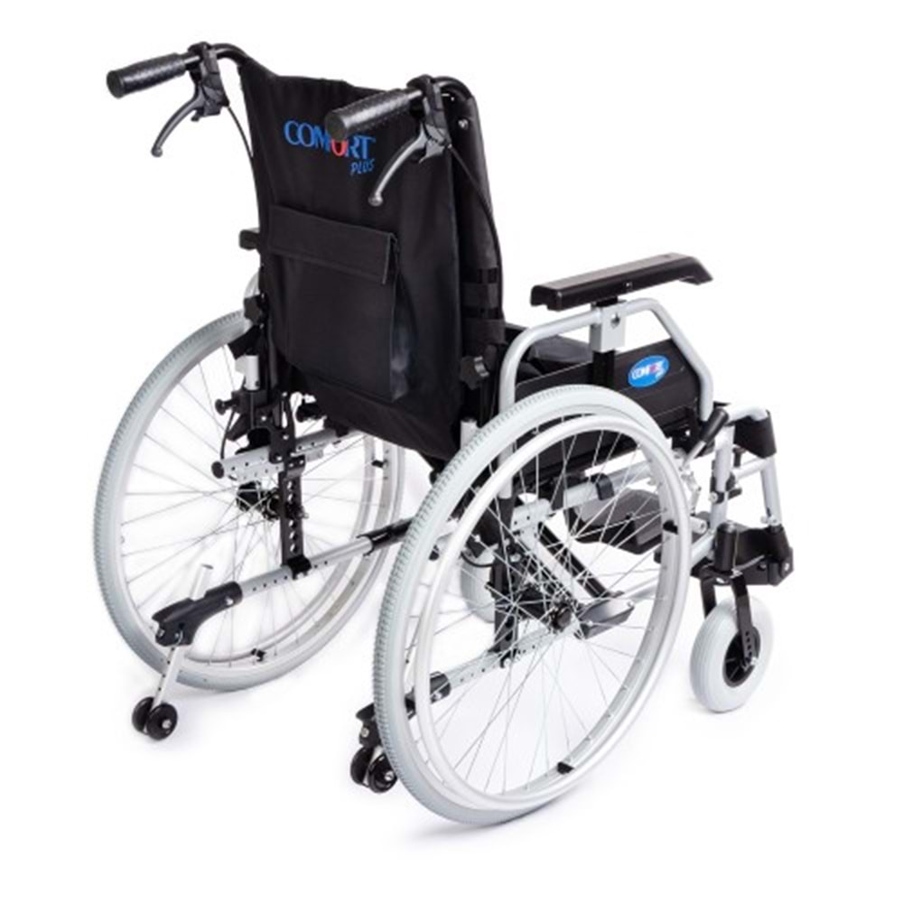 Comfort Plus Dm-Strong New 45 cm Hafif Alüminyum Manuel Tekerlekli Sandalye