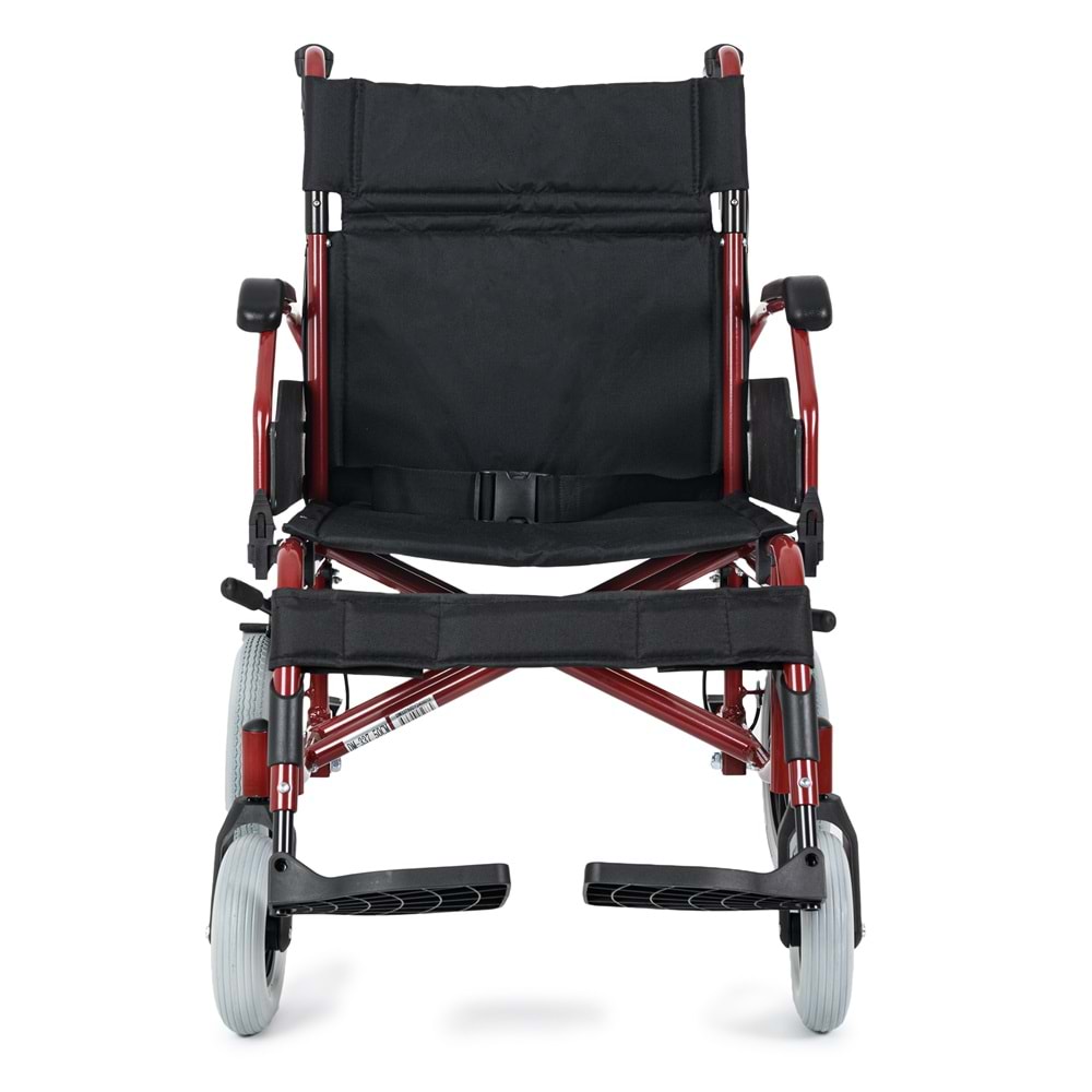Comfort Plus DM-337 50 cm Bordo Alüminyum Özellikli Transfer Tekerlekli Sandalye