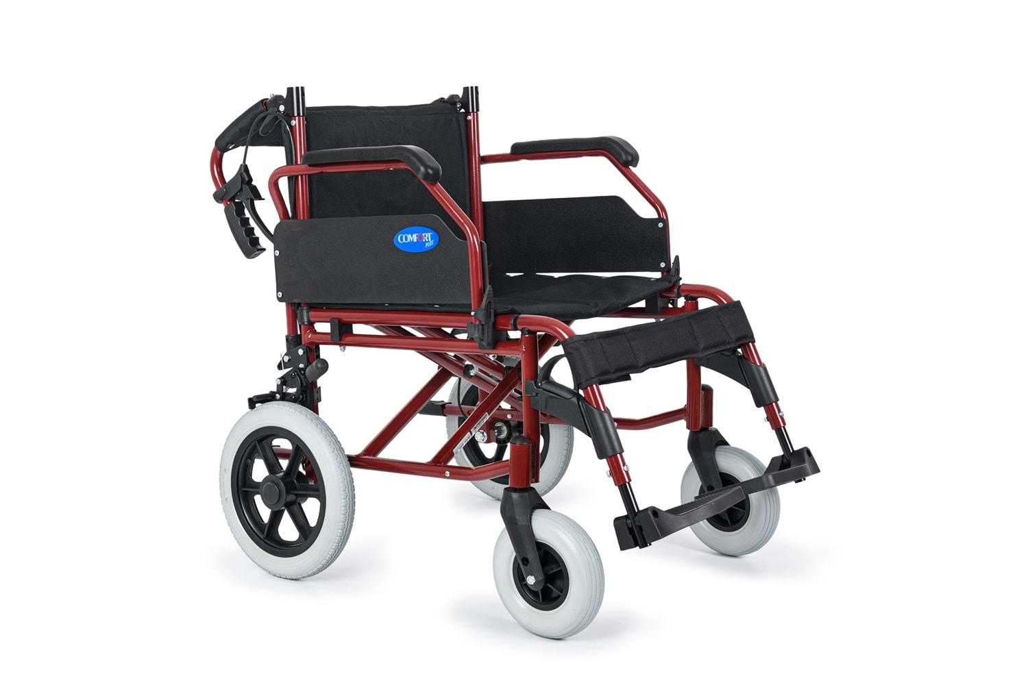 Comfort Plus DM-337 50 cm Bordo Alüminyum Özellikli Transfer Tekerlekli Sandalye
