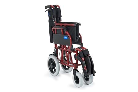Comfort Plus DM-337 50 cm Bordo Alüminyum Özellikli Transfer Tekerlekli Sandalye
