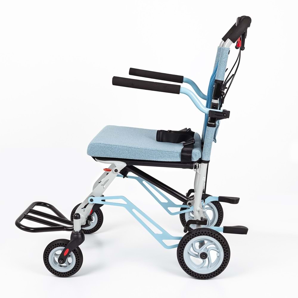 Comfort Plus DY01409LJ Mavi Alüminyum Transfer Tekerlekli Sandalye